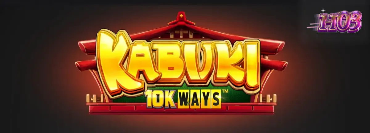 Tampilan visual slot Kabuki 10k Ways dengan latar belakang hutan bambu dan simbol topeng tradisional.